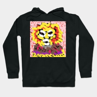 pixel art crow blonde monkey Hoodie